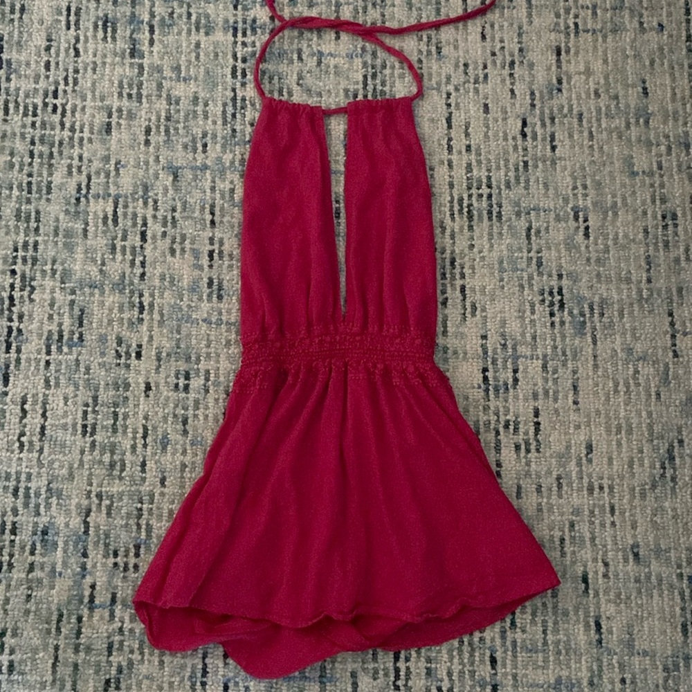 Shinestar pink halter romper